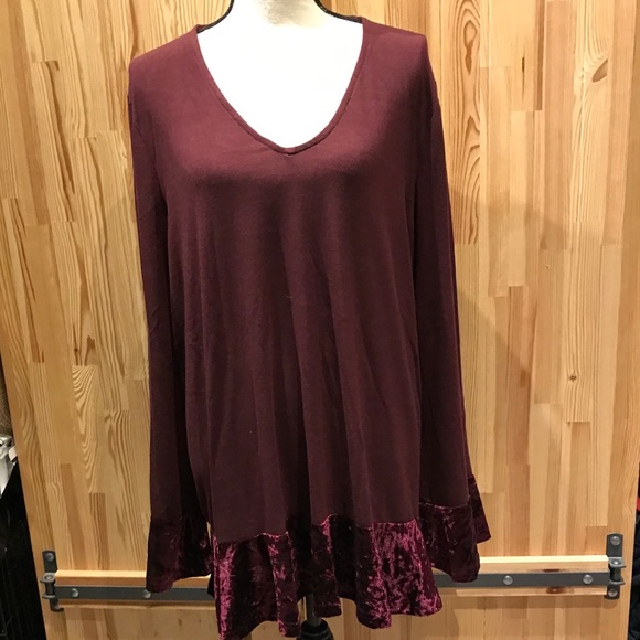 NWT Burgundy Tunic - Picture 4 of 7